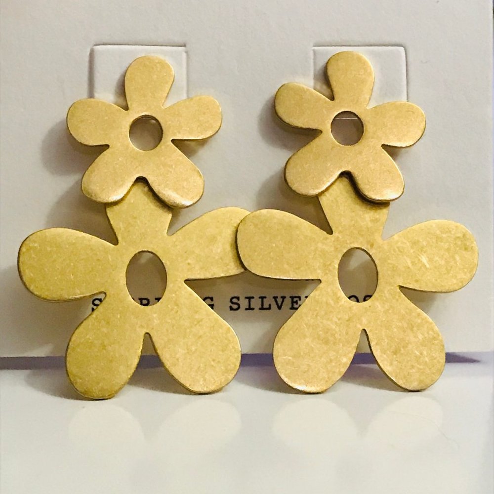 Madewell Daisy Statement Earrings NWT